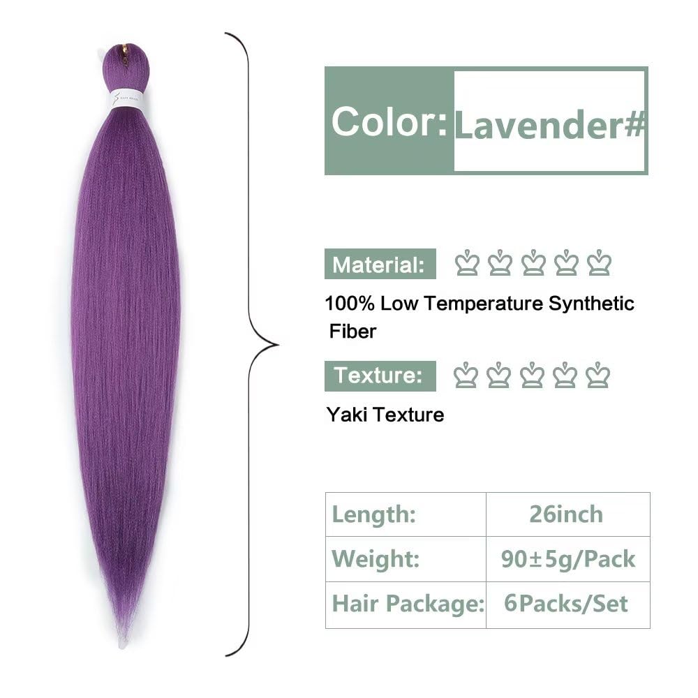 YDDM Capelli Per Treccine Africane Morado Extension Treccine Texture Yaki Easy Install per Principianti 32 Pollici 3 Pezzi Capelli Leggeri e Naturali per Box Braids, Twist e Crochet — view 219
