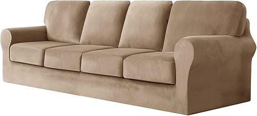 Miniatura 90 de Funda de sofá con fundas de cojín de asiento separadas y fundas de respaldo, fundas elásticas para sofá Ektorp, elegante protector de sofá de