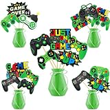 umoni Video Game Centerprise Sticks 15Pcs Gamer Birthday Party Decorations Video Game Centerpiece for Table Gaming Birthday Supplies for Level Up Party Decorations
