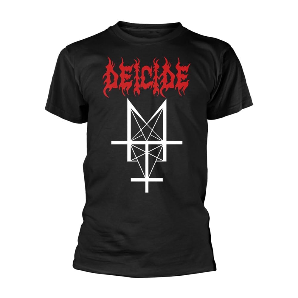 Plastic Head Men's Black Deicide T Shirt Trifixion Band Logo Official Xxl