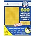 600 Label Outfitters 2 5/8” x 1” Metallic Gold Foil Laser Permanent Adhesive address Labels – 20 Sheets