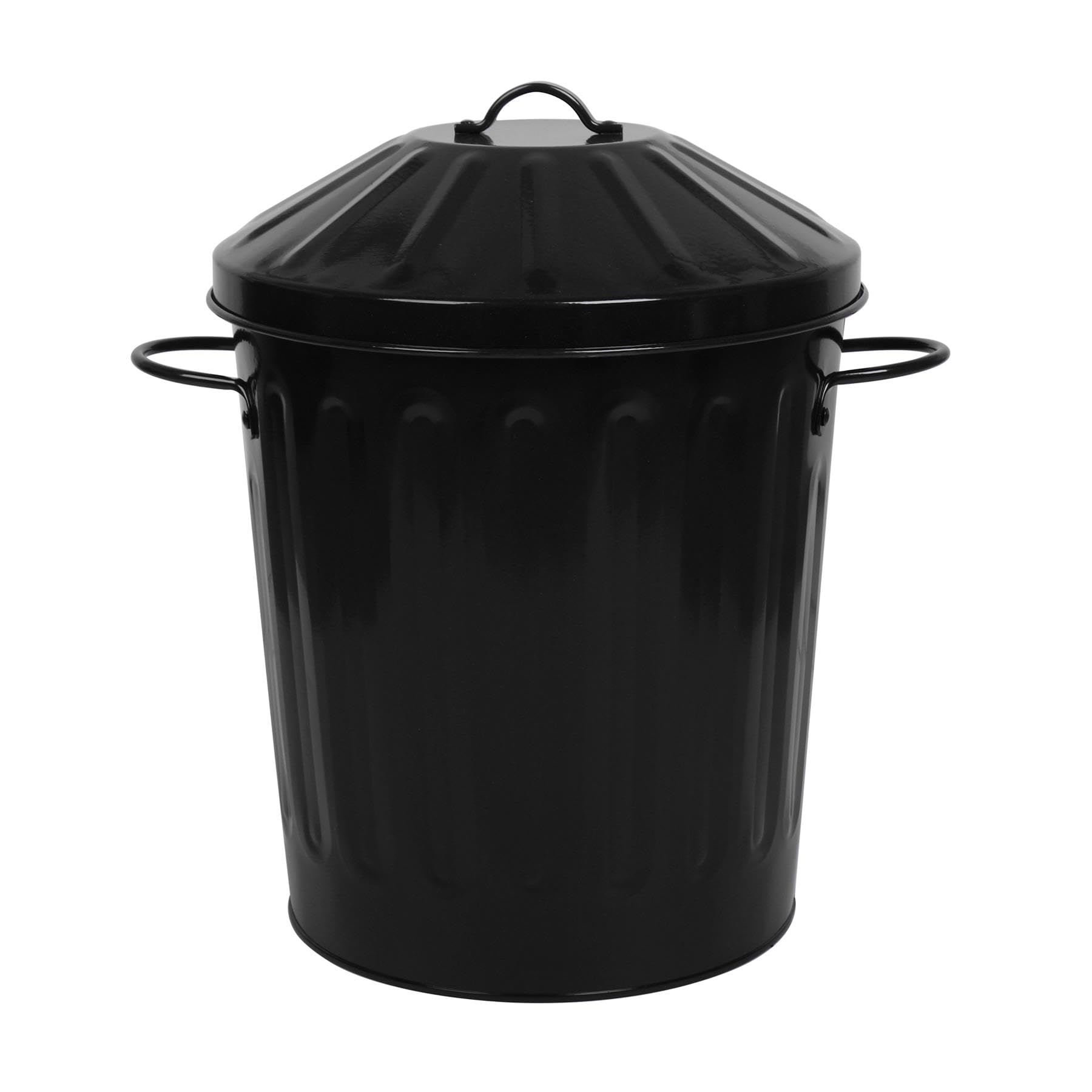 simpa 60L Colourful Vintage Style Metal Tapered Dustbins & Lids - Pink 62cm (H) x 38cm (Dia) — view 21