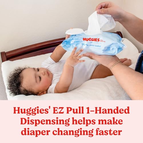Huggies 99% Pure Water Baby Wipes, Unscented, 9 Packs, 504 Wipes - image 9