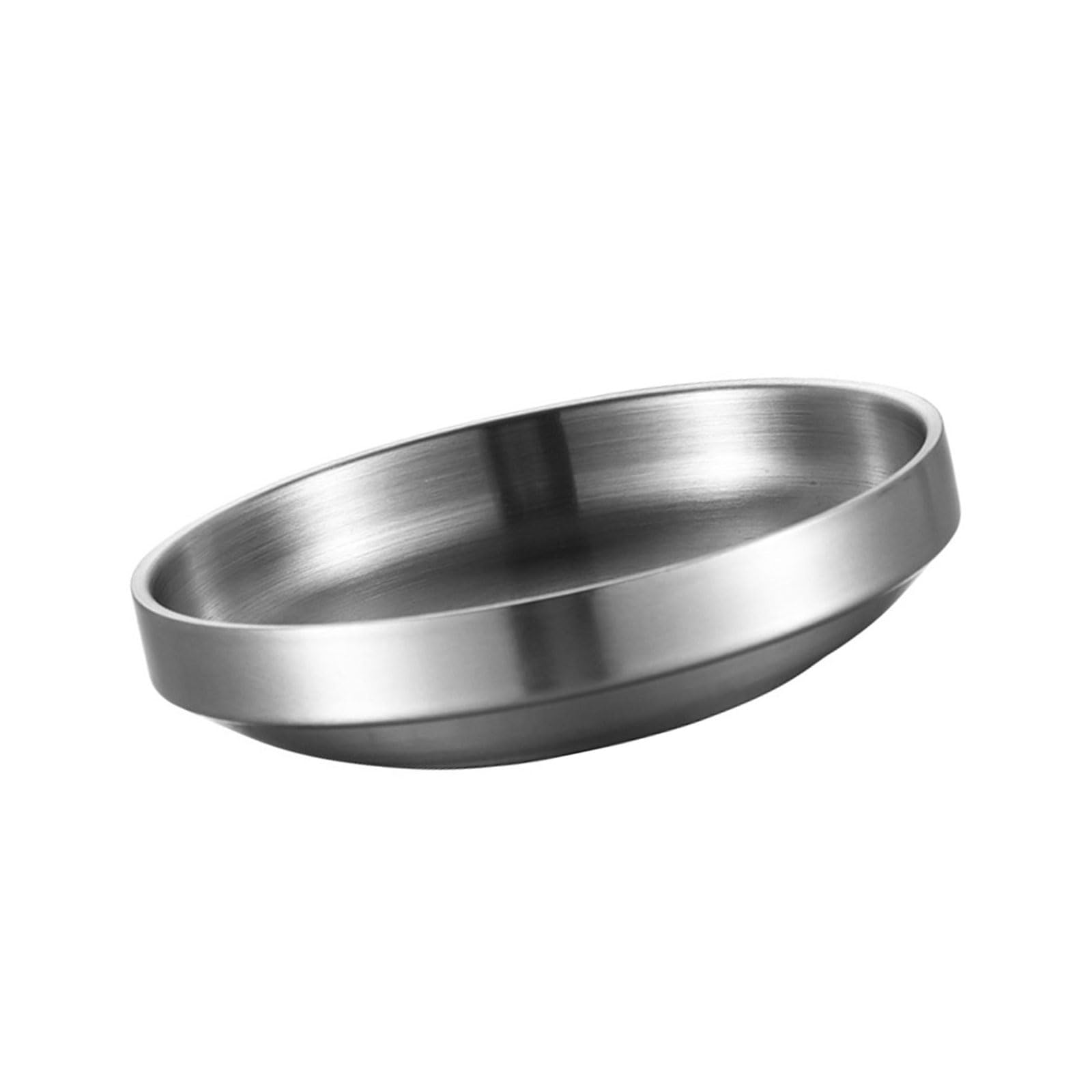 Zxfdsfdbnm Stainless Steel Snacks Plate Kimchi for Nut Fruits and Dips for Casual Dining and Entertaining Guests Gathering Small Appetizer Plate