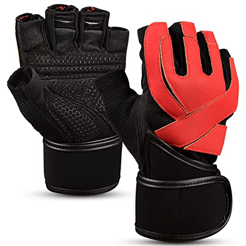 SWECENT Guantes de Fitness, 1 Par Guantes Gimnasio, para Entrenamiento Cruzado, Levantamiento de Pesas, Fitness, Kettlebells, Guantes de Entrenamiento Hombres Mujeres thumbnail