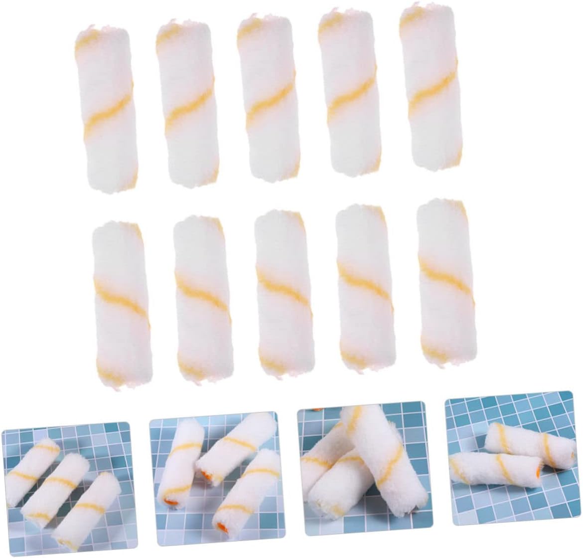48pcs Paint Roller Covers Sleeves for Smooth Application for Home Repair and Projects Easy to Use Compatible Paints