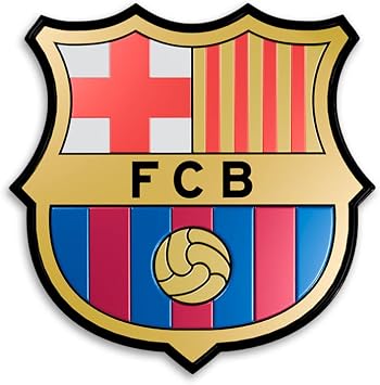 Official F.C. Barcelona Crest 3D Sticker Raised 3D Car Decals, Waterproof Football Bumper Stickers, Traditional Soccer Emblem for Trucks & Laptops 2" Metallic