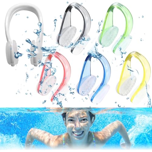 3 Pinces Nez Silicone Natation - Anti-Eau Avec Boîte De Rangement