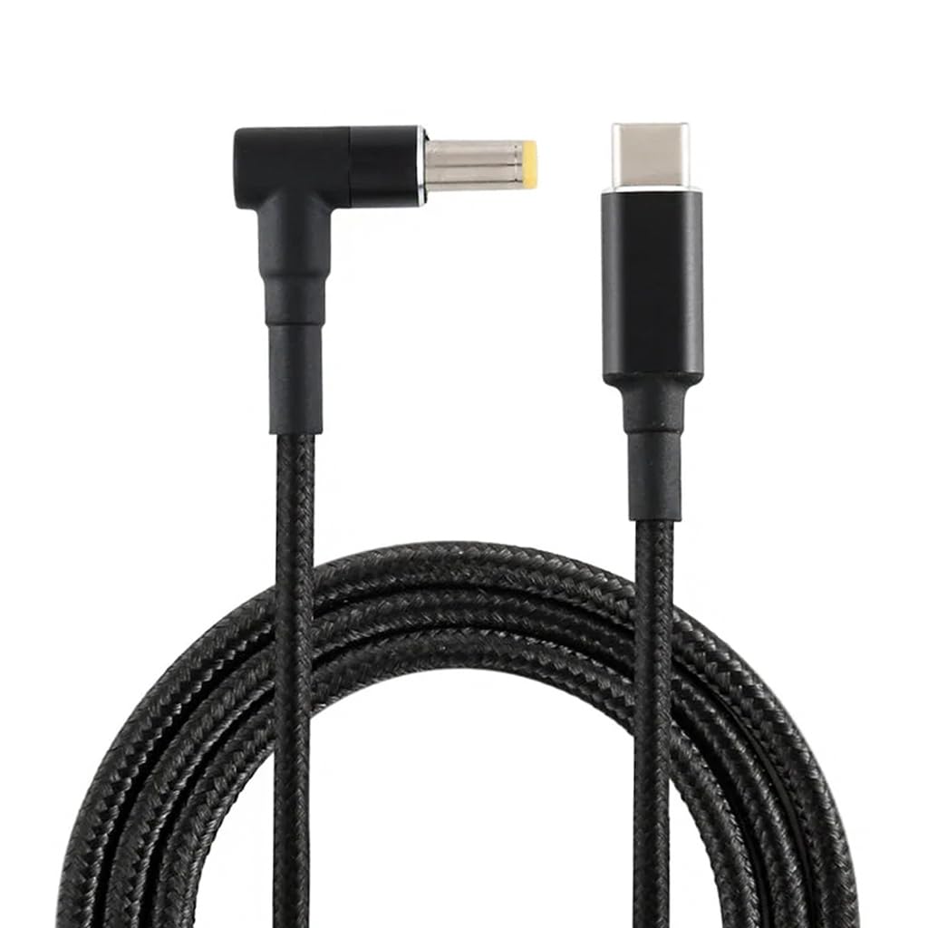 TECPHILE USB C 100W PD Charging Cable For Acer Laptop, 20V Nylon Braided Fast Laptop Charging PD Cable, Compatible With Acer. (5.5x1.7mm for Acer) (B0D93T19Q3) Amazon Price History, Amazon Price Tracker