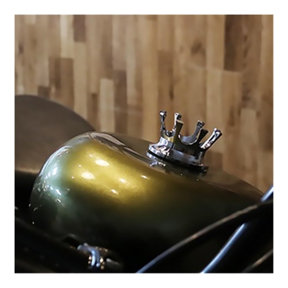 Coperchio Serbatoio Carburante per Motocicletta con Filettatura Destra Tappo Olio Benzina per Touring per Softail per Sportster 883 1200 Carburante Moto(Color 04)