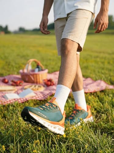 Image of Bacca Bucci BB On-The-Go Men Slip-On Walking & Running Shoes with Stretch Laces and Cushioned Sole
