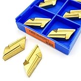 10 stücke KNUX160405R NC3030 CNC Bohren Werkzeug Harte Legierung Klinge Edelstahl High-Leistung Metall Drehmaschine Fräsen KNUX 160405L(KNUX160405R NC3030)