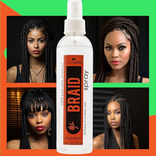 Black Queen Olive Oil Spray para Trenzas 8 oz miniatura 5