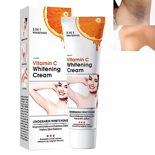 Crema Blanqueadora Axilas,Whitening Cream,Crema Blanqueadora Cuerpo,Blanqueador de Axilas,Crema Blanqueadora Corporal, para Axilas,Rodillas,Codos 50G