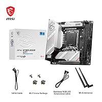 MSI MPG B760I Edge WiFi Mainboard, Mini-ITX - Für Intel Core Prozessoren der 12., 13. & 14. Gen, LGA 1700-8 Direct 90A VRM, DDR5 Memory Boost 7200+MHz/OC, PCIe 5.0 x16, 2 x M.2 Gen4, Wi-Fi 6E – Ansicht 7
