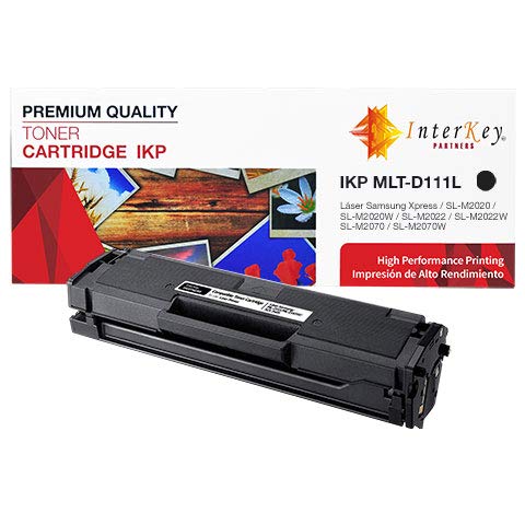 IKP InterKey tóner Compatible con Samsung SU803A / MLT-D111L Negro 1,800 págs. (MLT-D111L,SU803A,LÁSER Samsung Xpress,SL-M2020,SL-M2020W,SL-M2022,SL-M2022W,SL-M2070W)