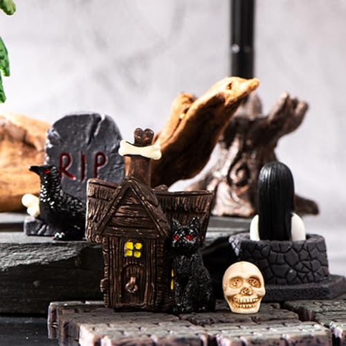 1 Pc Mini Halloween Ornament, Tiny Resin Figurine for Terrarium Garden，A - image 3