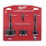 Bit Set, 1-3/8", 2-1/8", 2-9/16", 3 Pc