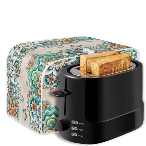 JEOCODY Boho Toaster Oven Covers Quilted Toaster Cover 2 Slice, Kitchen Small Appliance Covers Fits for Most Standard 2 slice Toasters, Universal Size Microwave Oven Dustproof Cover Women Gift by JEOCODY - Image 8