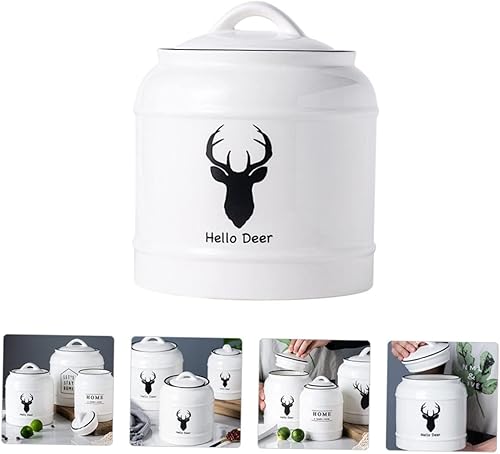 Miniatura 6 de MAGICLULU Tarro de manteca de cerdo sellado de sucriente de café, recipiente hermético de cocina, recipiente de ciervo con tapa hermética de