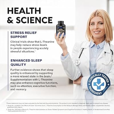 L Theanine 400 mg | L-Theanine Stress Relief | Extra Strength Supplement | Made in USA | Relaxation, Sleep & Calm Support | For Men & Women | Plant Based, Non-GMO & Gluten-Free | 120 Vegan Capsules