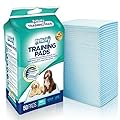 Pack of 100 Puppy Dog Toilet Training Pads - Highly Absorbent Mats to protect your Floor, Carpets and Furniture (Small 45cm x 60cm)