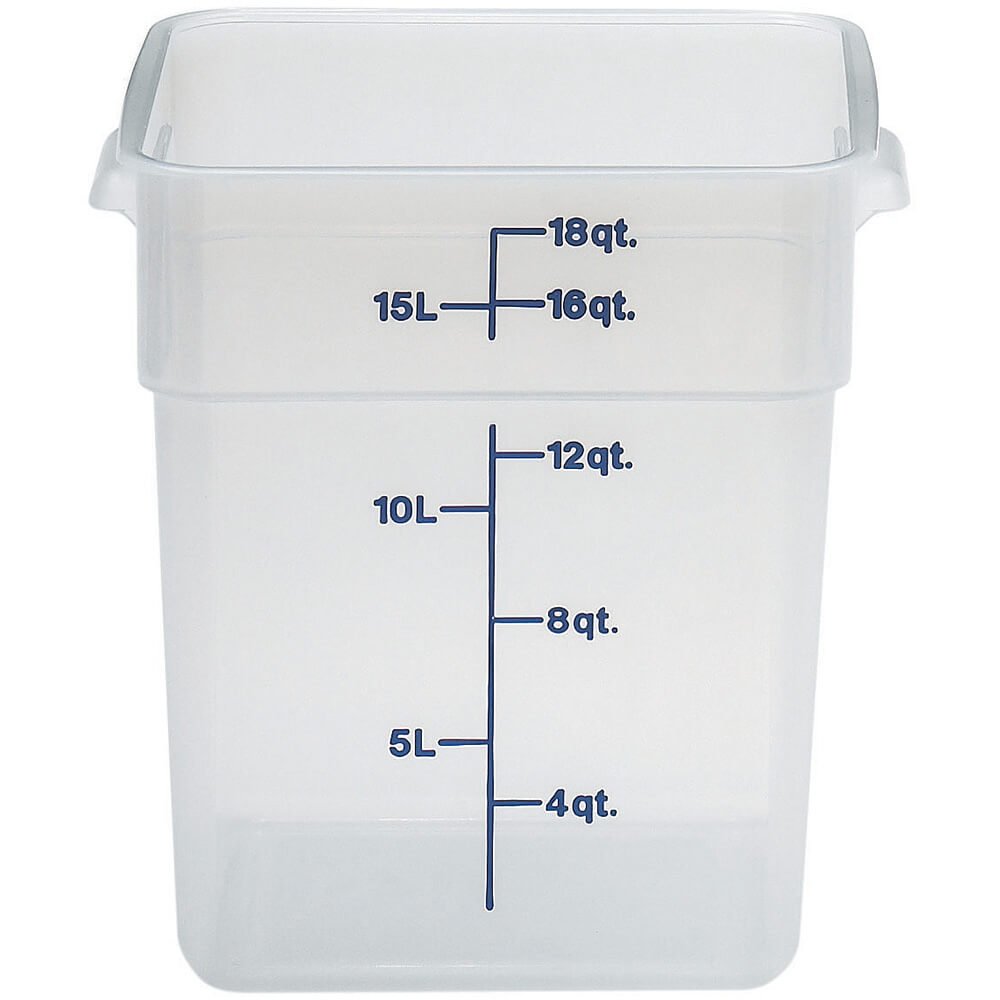 Cambro 18SFSPP190 CamSquare Food Storage Container 18 qt