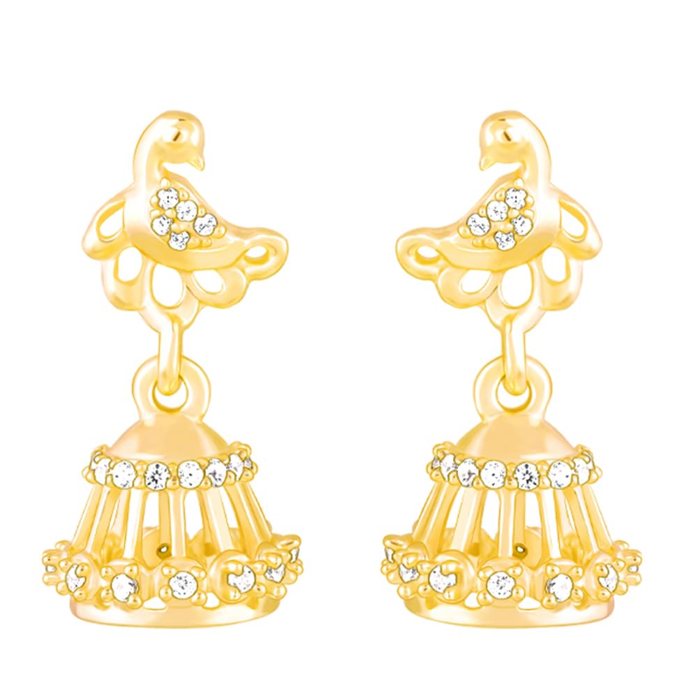 GIVA 925 Silver Golden Peacock Jhumki Earrings| studs to Gift Women & Girls | With Certificate of Authenticity and 925 Stamp | 6 Months Warranty* (B0CHB12XWM) Amazon Price History, Amazon Price Tracker