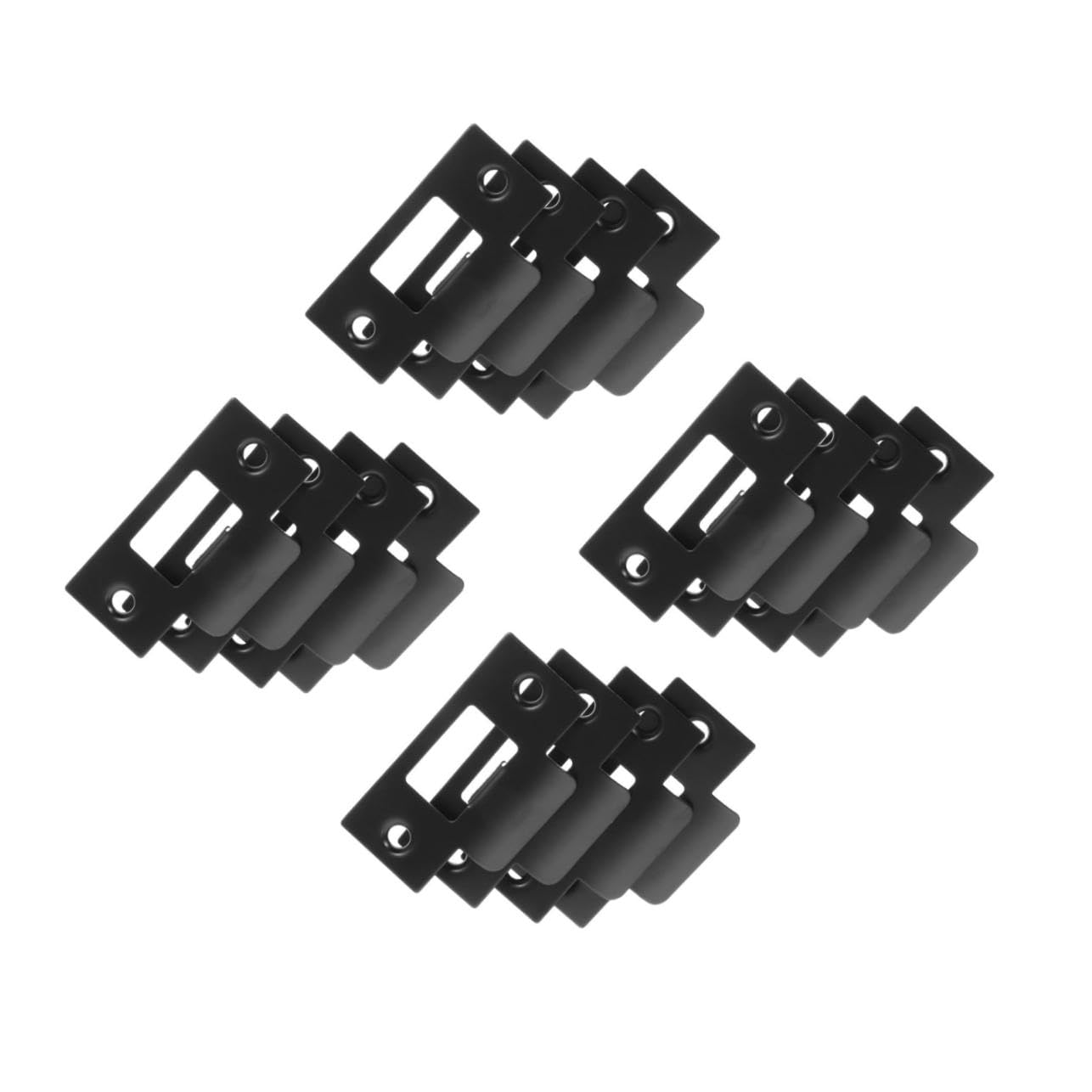 NUOBESTY 4 Ensembles Plaques De Renforcement De Porte Inoxydable Lot De Gâches De Verrouillage Pour Sécuriser Vos Portes Les Effractions 4 Pièces * 4