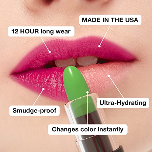 Moodmatcher Lipstick, 6Pc Collection Of The Original Color-Change Lipstick - Maskproof, 12 Hour Long Wear, Enriched With Aloe & Vitamin E For Ultra-Hydration And Moisture - Made In Usa #TOP4