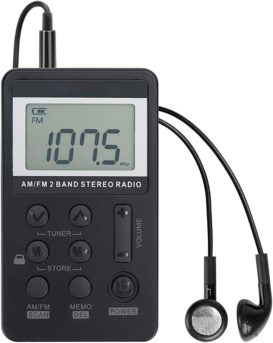 Amazon.com: Pocket AM FM Radio Portable, Digital Tuning Volume with ...