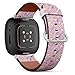 CJBROES Replacement Leather Watch Band, Compatible with Fitbit Versa 3 and Fitbit Sense of Wristband Bracelet Accessory - Cute Funny Amazing