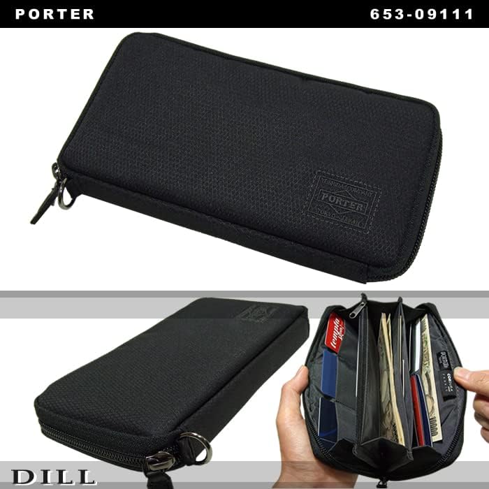 未使用級】ポーター 長財布 DILL ディル ラウンド ブラック ナイロン Amazon | [ポーター] ディル サイフ ラウンドファスナー長財布