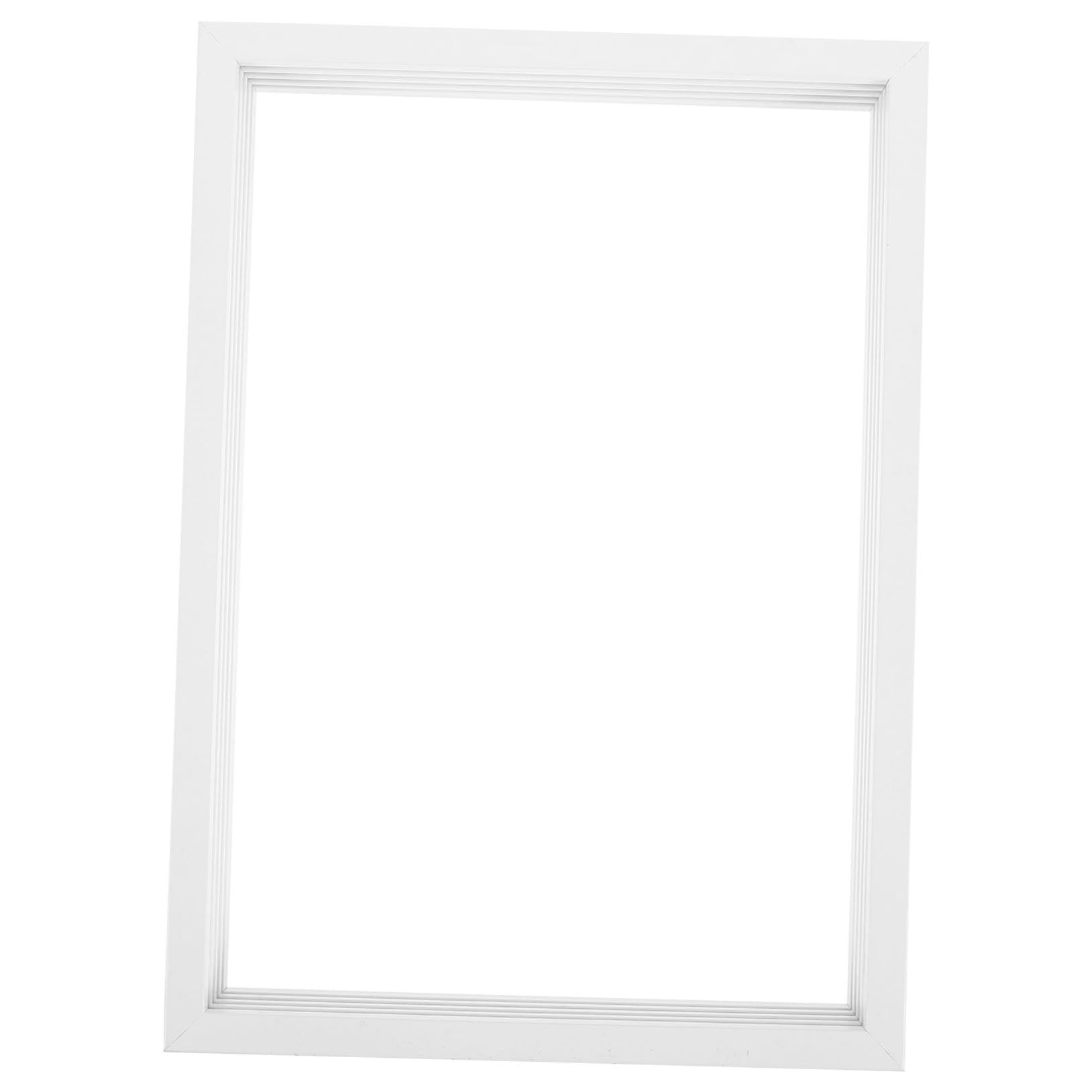 STOBAZA DIY Art Print Wooden Frame for Family Handprint Keepsake for Baby Footprint and Fingerprint Freestanding or Wall Hanging Display White