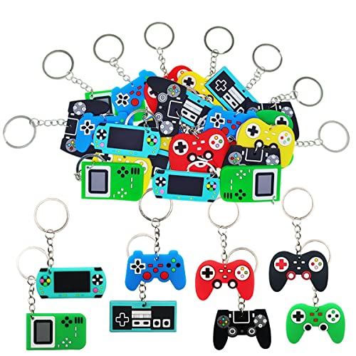 MEIYIFAN 32Pcs Llaveros de Controlador de Juego,Llavero de Manija de Juego,Llavero con Mango de...