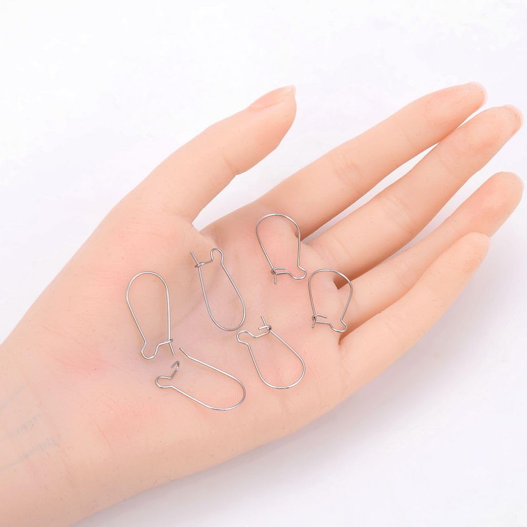 Lot De 50 Crochets D'oreilles En Argent - En Acier Inoxydable - Boucles