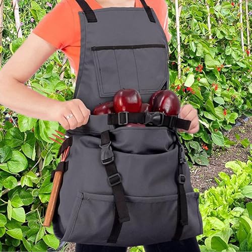 Tablier de jardinage anti mal de dos avec stockage outils - 2