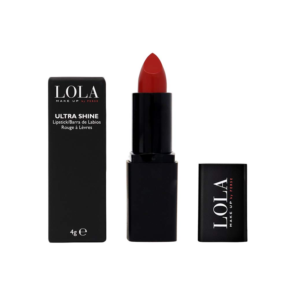 Lola Make-UpUltra Shine Lipstick, Enriched With Antioxidant Vitamins A, C & E, Hyaluronic Acid No. 031 Chiffon Red, Vegan