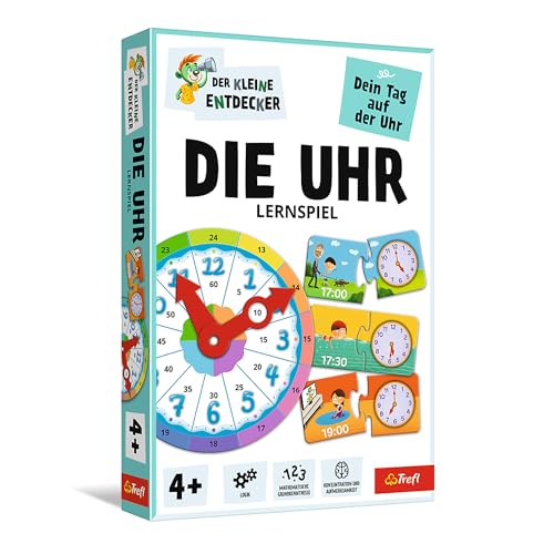 Trefl Die Uhr – Kleiner Entdecker Lernspiel für Kinder ab 4 Jahren