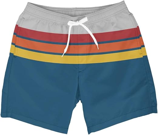 Tipsy Elves Mens Swim Trunks 7 Inch Inseam Classic Fit with Mesh Liner - Quick-Dry Funny Swimwear Bathing Suit