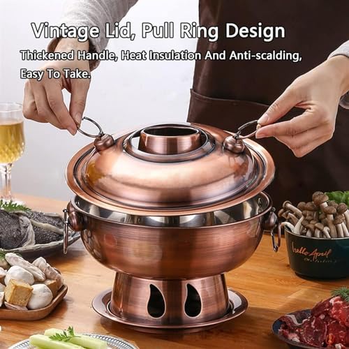Olla china para hotpot de acero inoxidable 24cm miniatura 5