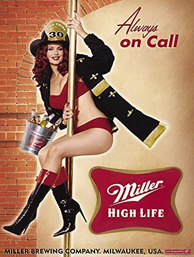 Tomlinsony Miller High Life Metal Tin Sign 8x12 Inch