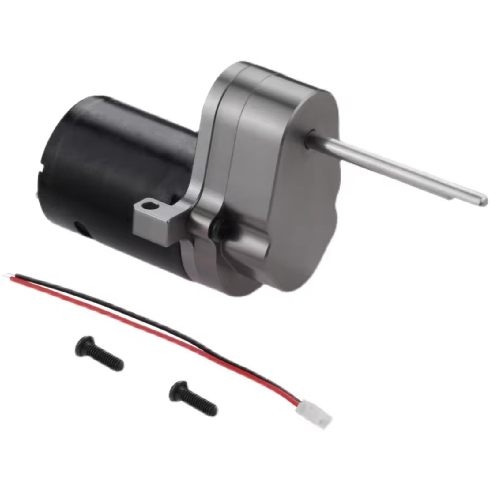 Accessori Auto RC Compatibile con D12 1/10 RC Ricambi per Auto Radiocomandate Accessori Riduttore in Metallo con Motore A Spazzole 370(Gray)