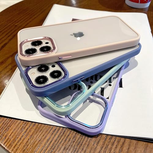 Image of mobistyle Designed for iPhone 13 Pro | Enhanced Metal Camera Guard | Back Cover Case Compatible with iPhone 13 Pro (Pink)