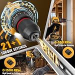 21V Brushless Combo Kits 3/8" Cordless Drill & 1/4" Impact Driver - Image 6