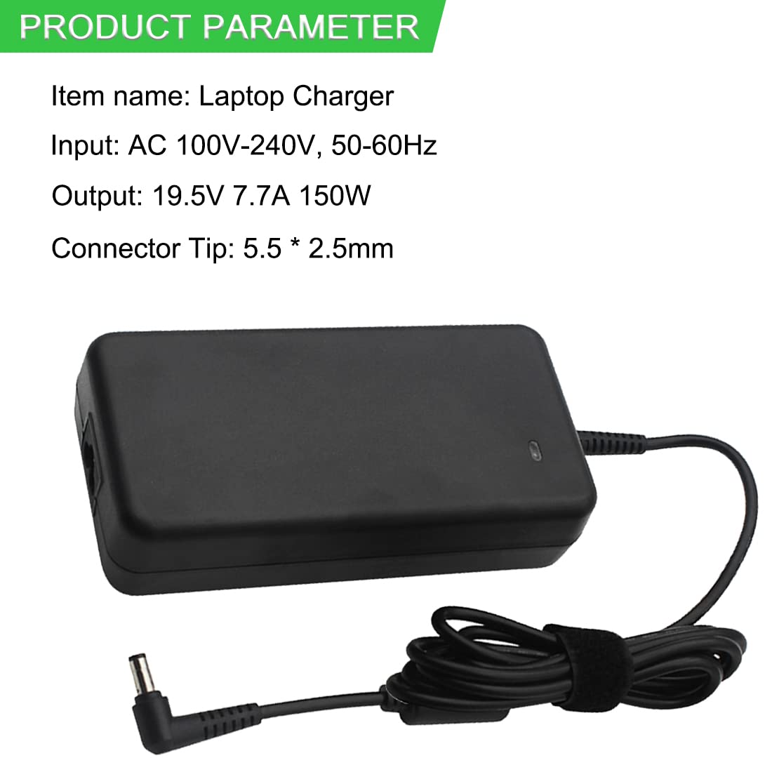 Alimentatore Caricabatterie 150W 19.5V 7.7A Per ASUS G53 G71 G74 - Connettore 5.5x2.5mm - Ricambio XITAIAN - 3