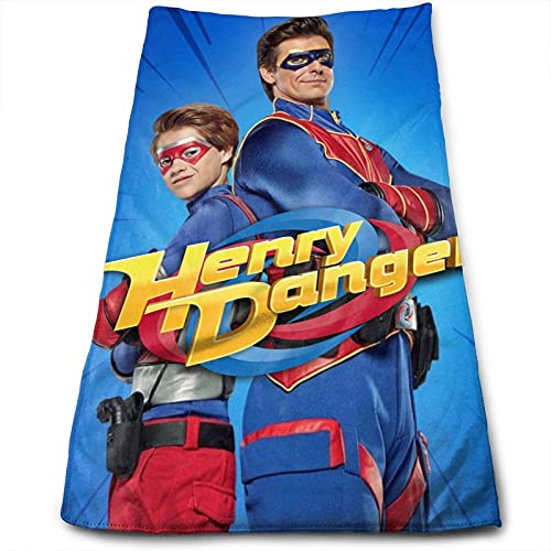 IUBBKI Toalla unisex Henry-Danger suave de mano de calidad para el rostro, para el baño, para la cocina, viajes, escuela, playa