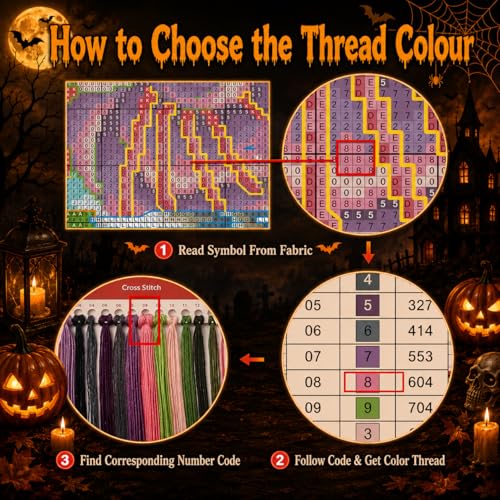 Image of VIGEGU Gnome Stamped Cross Stitch Kits for Adults Beginners with Hoop Frame