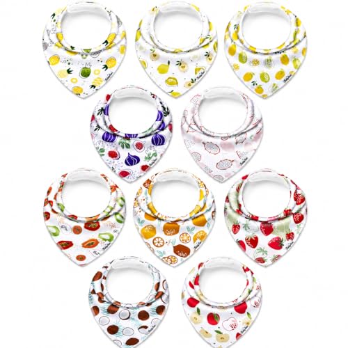 Image of KiddyStar Premium Organic Cotton Bibs for Drooling & Teething Babies