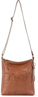 The Sak Lucia Leather Crossbody (Tobacco Floral Embossed)